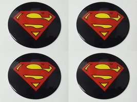 Superman 2 - Set of 4 Metal Stickers for Wheel Center Caps Logo Badges R... - $24.90+