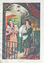 Why Mother, 40&#39;s full page color illustration by McKay 1948 Esquire Maga... - £14.05 GBP