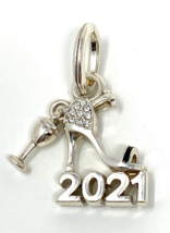 Brighton 2021 Charm, JC5951, Silver Finish/Enamel/Crystals, New - £24.30 GBP