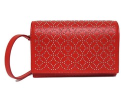 New Alaia Small Flap Convertible Pochette Piment Red Leather Cross Body Bag - $978.04