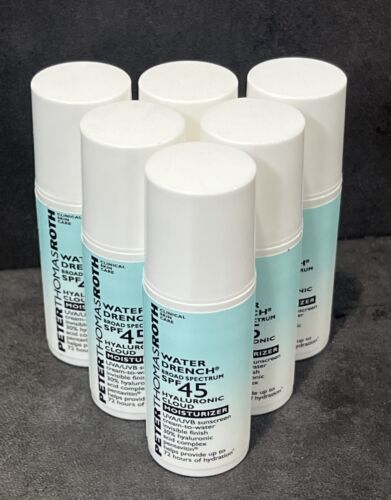 6 Peter Thomas Roth Water Drench SPF 45 Hyaluronic Cloud Moisturizer 0.17 oz
