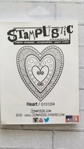 Heart, Petite. Stamplistic Layering Stamps. Stained Glass.  CLEARANCE image 2
