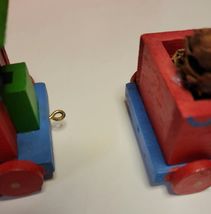 Enesco wooden Vintage Christmas Train in Original Box image 6