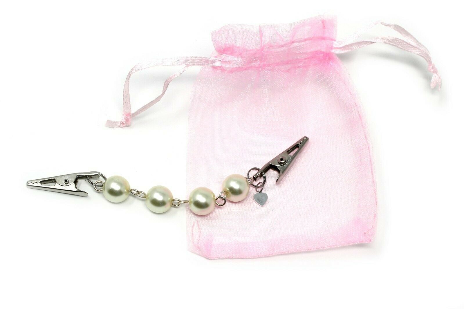 Primary image for Pearl Sweater Guard, Cardigan, Collar - Slim Clip in Organza Gift Bag - Hey Viv 