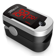 Deluxe SM-110 Finger Pulse Oximeter with Carry Case and Neck/Wrist Cord - $28.14