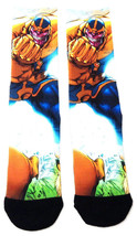 Marvel Comics Thanos Avengers Infinity War Sublimated All Over Print Crew Socks - £5.92 GBP