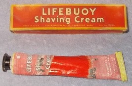 Vintage Lever Brothers Lifebuoy Shaving Cream Tube and Box ca 1940's - £15.69 GBP