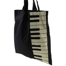 Hot Fashion Black Piano Keys Music Handbag Tote Bag Shopping Bag Handbag - £8.57 GBP