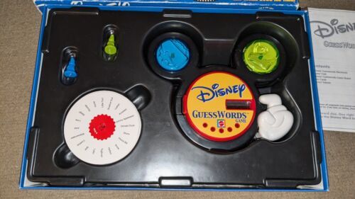Mattel Boardgame Disney GuessWords Game Box VG/EX Tested Working Missing... - $21.73