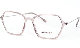 West 99884 C.2 Transparent Lilac Eyeglasses Glasses Frame 55-19-145mm Italy - $111.35