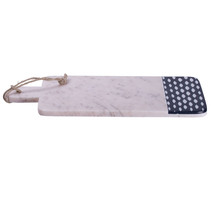 15X6.5&quot; White Monochrome Marble Cutting Board - £38.36 GBP