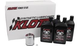 Klotz KH-101 20w-50 Full Synthetic Oil Change Kit w/Filter For Harley-Davidson - £75.27 GBP