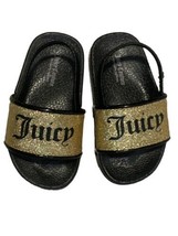 Juicy Couture Baby Toddler Size 4 Glitter Sandal Shoes Sparkle - £11.22 GBP
