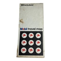 Milwaukee City Streets Road Travel Map Brochure Mobil Gas Oil Company Vi... - $9.49