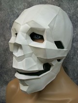 Adult Low Poly Skull Costume Mask Futuristic Robot Geometric Droid Boxy Skeleton - £14.11 GBP