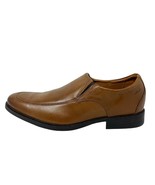 CLARKS Whiddon Step Dark Tan Leather Slip-On Loafers Men SZ 11M Ortholite - £34.34 GBP