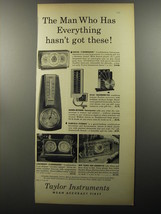 1956 Taylor Instruments Advertisement - Consul Stormoguide, Desk Thermometer - £14.72 GBP