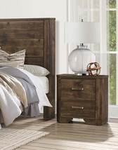 Rustic Brown Nightstand w/ Storage Drawers - $235.99