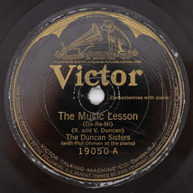 The Duncan Sisters – The Music Lesson / Baby Sister Blues  1923 10&quot; 78 rpm 19050 - £4.54 GBP