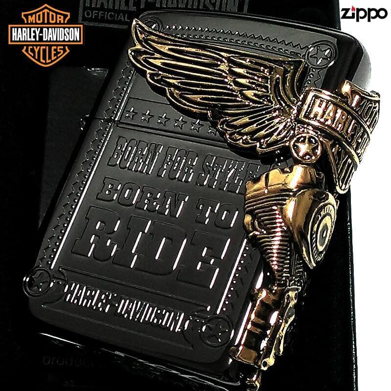 Primary image for Harley Davidson HDP-48 Eagle 3 Side Metal Lighter Japan Limited Zippo MIB