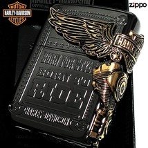 Harley Davidson HDP-48 Eagle 3 Side Metal Lighter Japan Limited Zippo MIB - £95.35 GBP