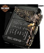 Harley Davidson HDP-48 Eagle 3 Side Metal Lighter Japan Limited Zippo MIB - £94.77 GBP