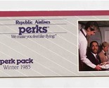 Republic Airlines Perks Coupon Book Perk Pack Winter 1985 - £14.13 GBP