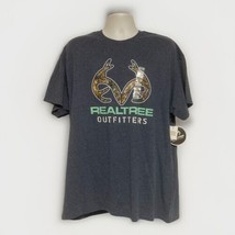 New With Tags Realtree Outfitters Logo Hunting T Shirt Size Xl Camo Antlers Gray - £9.91 GBP