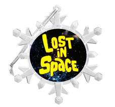 Lost In Space Snowflake Blinking Light Holiday Christmas Tree Ornament - £12.99 GBP