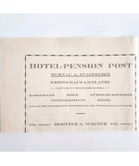 1940 Pension Hotel Murnau On The Staffelsee Advertisement Germany Import... - $372.45 MXN