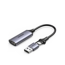 Ugreen Video Capture Card 4K Hdmi To USB-A/USB-C Hdmi Capture Card Full Hd 1080P - £35.16 GBP