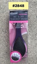 ANNIE RUBBERIZED OMBRE WET &amp; DRY TEARDROP BRUSH #2848 NO SNAG OR TANGLES - £4.73 GBP