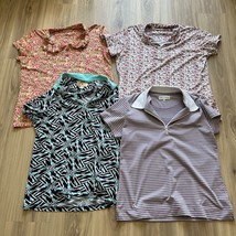 Sport Haley Women&#39;s Large Golf Pickleball Tennis Polo Shirts Lot of 4 Bundle - $39.99