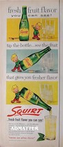 1958 VINTAGE SQUIRT SODA AD FRESH FRUIT SOFT DRINK ADVERTISEMENT LITTLE BOY - $5.94