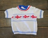 Childwise Vintage 80s Airplanes Sweater Up To 6 Mos - $14.84