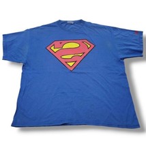 Rare Vintage Hanes Shirt Size XL DC Comics Superman Backwards Logo Graphic Print - $69.29