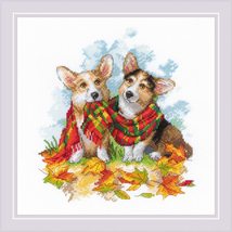 RIOLIS - Dachshund Blues 1495, Dogs Cross Stitch Kits 7,87&quot; x7,87, Count... - $21.85