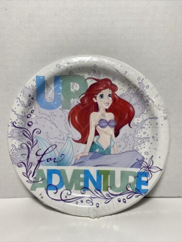 Disney Ariel Little Mermaid 6 7/8" Dessert Plates - Party Plates New! 8 Plates - £7.40 GBP