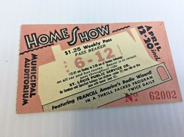The HOME SHOW at St. Louis, Mo. Dated April 12 -20th ,1941 at the Audito... - $242.90 MXN