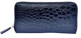 Ladies Choice Black Unique Style Real Crocodile Belly Leather Ladies Hand Clutch - £195.83 GBP