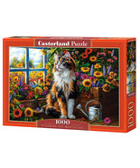 1000 Piece Jigsaw Puzzle Cat Garden View Castorland - $585.19 MXN