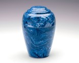 At Peace Memorials Classic Cultured Marble Urn 190 CI (Mystic Blue) - $275.00