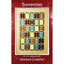 Butterflies Quilt PATTERN by Karla Eisenach for Farmyard Creations, Appl... - £7.14 GBP