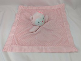 Carters Child of Mine Pink Owl Lovey Security Blanket Polka Dots Stuffed... - $25.95