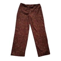 Portrait Women&#39;s Size 12 Autumn Colored Paisley Pants - Vintage - £14.05 GBP