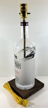 Broken Shed Vodka Large 1.75L Liquor Bottle Bar TABLE LAMP Light with Wood Base - £44.41 GBP