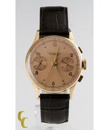 Vintage Uomo Cronografo Fairfax 18K Oro Giallo Custodia W/ Sub Dials &amp; - €3.099,69 EUR