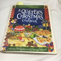 A Quilters Christmas Cookbook Spiral Bound Appetizers Main Course Meals Dessert - £23.97 GBP