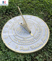 30th Pearl Wedding Anniversary Garden Sundial For Parents, Grandparents,... - £78.21 GBP
