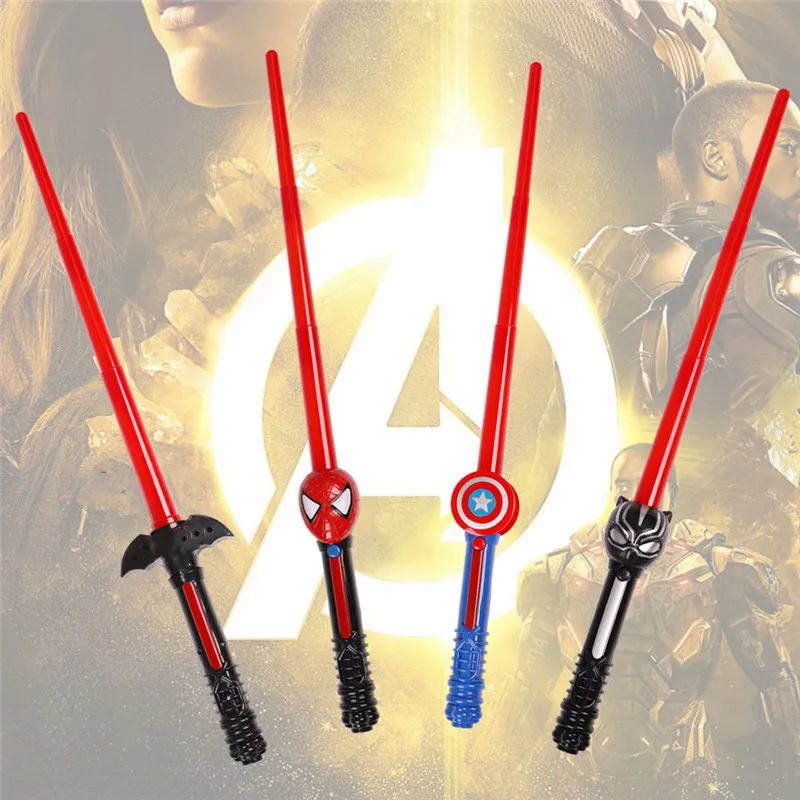 Disney Avengers Sword Toy LED Sound Light Hulk Spiderman Ironman Thanos ... - £11.79 GBP+